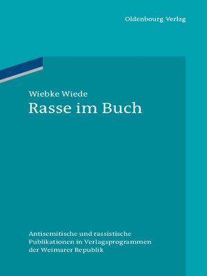 cover image of Rasse im Buch